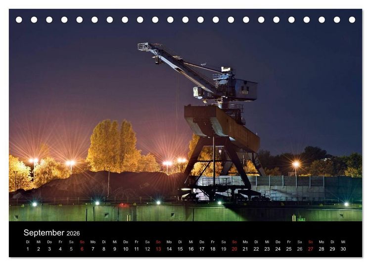 Produktbild: Duisburgs N&auml;chte (Tischkalender 2026 DIN A5 quer), CALVENDO Monatskalender