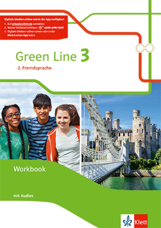 Produktbild: Green Line 3. Ausgabe 2. Fremdsprache. Workbook mit Audios Klasse 8