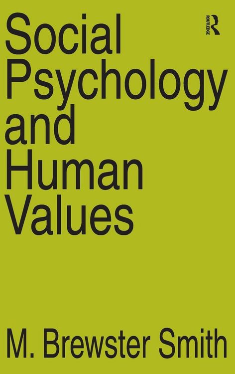 Produktbild: Social Psychology and Human Values