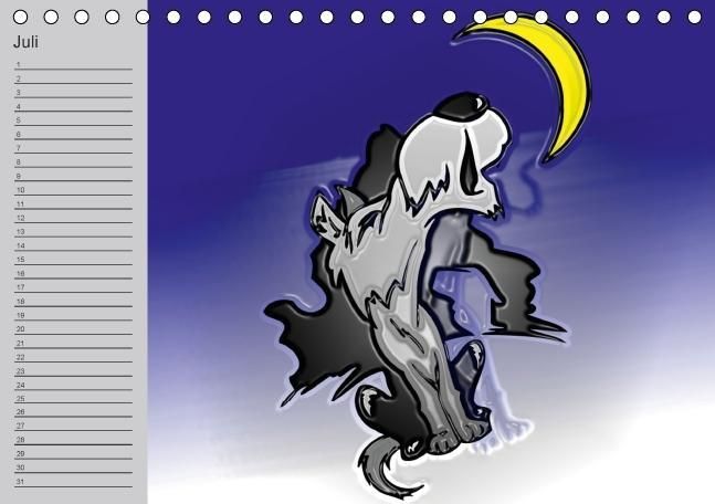 Produktbild: Hunde-Geburtstagskalender / Witziger Cartoon-Kalender (Tischkalender immerw&auml;hrend DIN A5 quer)
