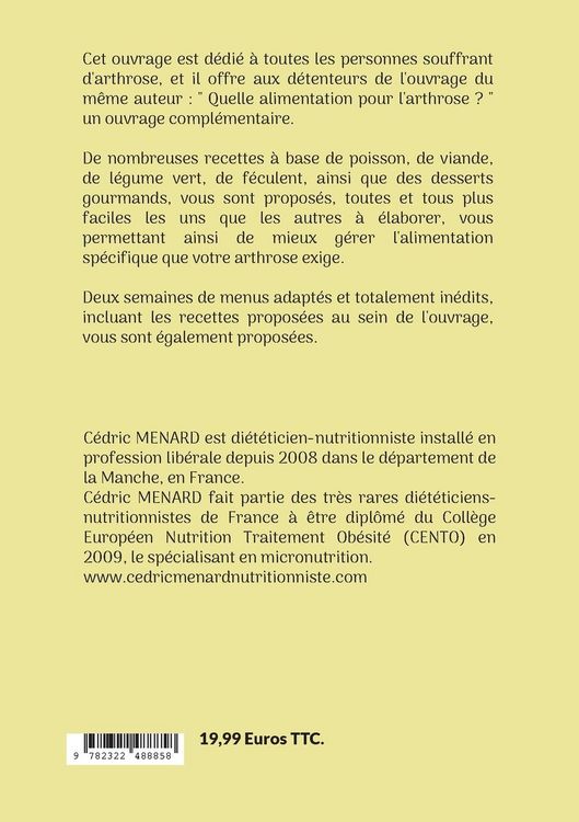 Produktbild: Mes recettes faciles pour l'arthrose.