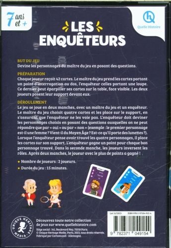 Produktbild: Les enqu&ecirc;teurs