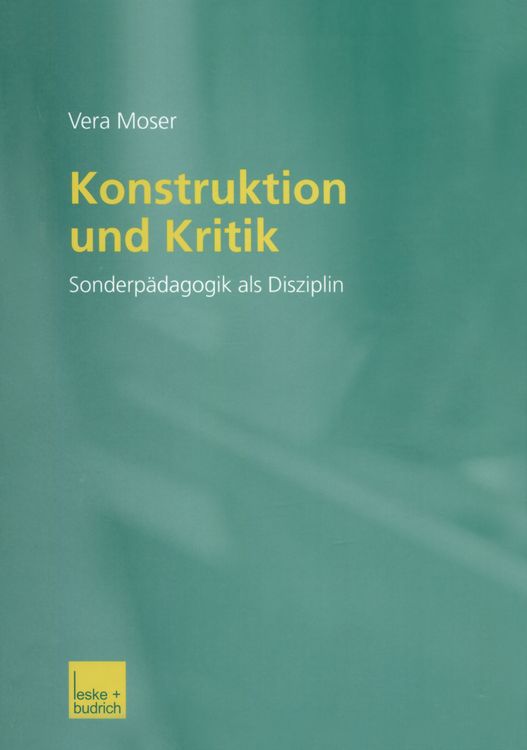 Produktbild: Konstruktion und Kritik