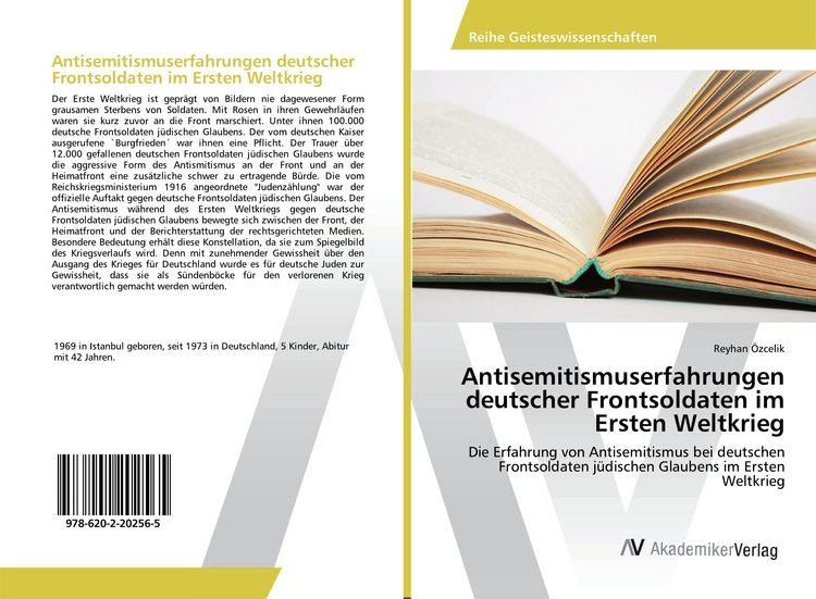 Produktbild: Antisemitismuserfahrungen deutscher Frontsoldaten im Ersten Weltkrieg