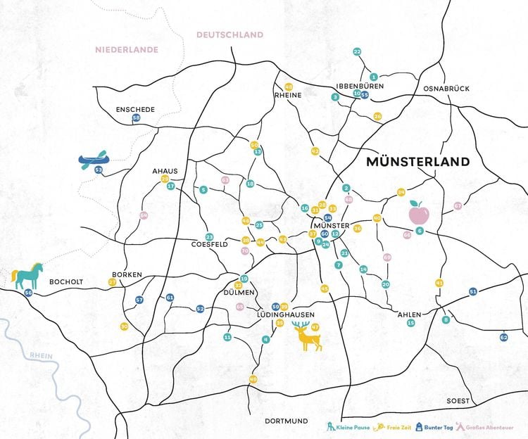 Produktbild: Gl&uuml;ckszeit f&uuml;r Familien - M&uuml;nsterland