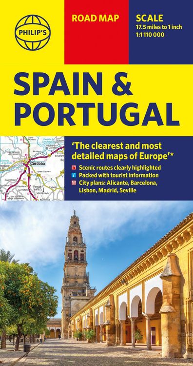 Produktbild: Philip's Spain and Portugal Road Map