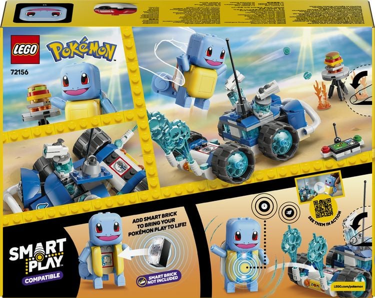 Produktbild: LEGO Pok&eacute;mon SMART Play: Trainer-Buggyabenteuer mit Schiggy kompatibles Set 72156