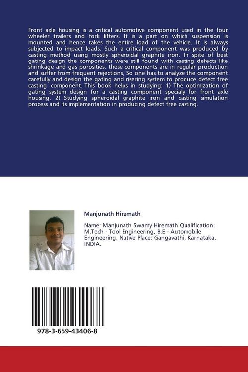 Produktbild: Design Optimization of Gating System to Produce Defect Free Casting