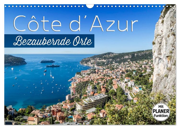 Produktbild: C&Ocirc;TE D&rsquo;AZUR Bezaubernde Orte (Wandkalender 2026 DIN A3 quer), CALVENDO Monatskalender