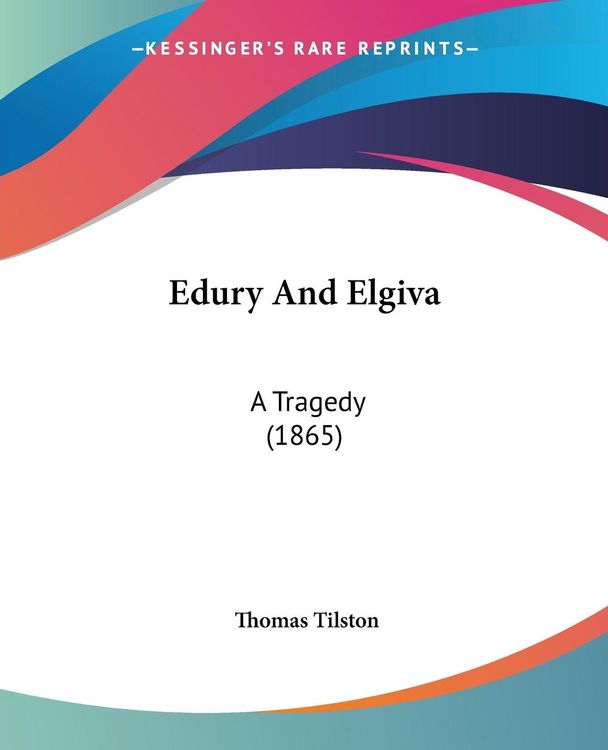 Produktbild: Tilston, T: Edury And Elgiva