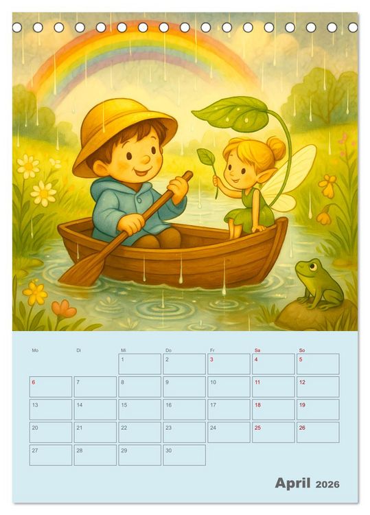 Produktbild: Tari und Tili (Tischkalender 2026 DIN A5 hoch), CALVENDO Monatskalender