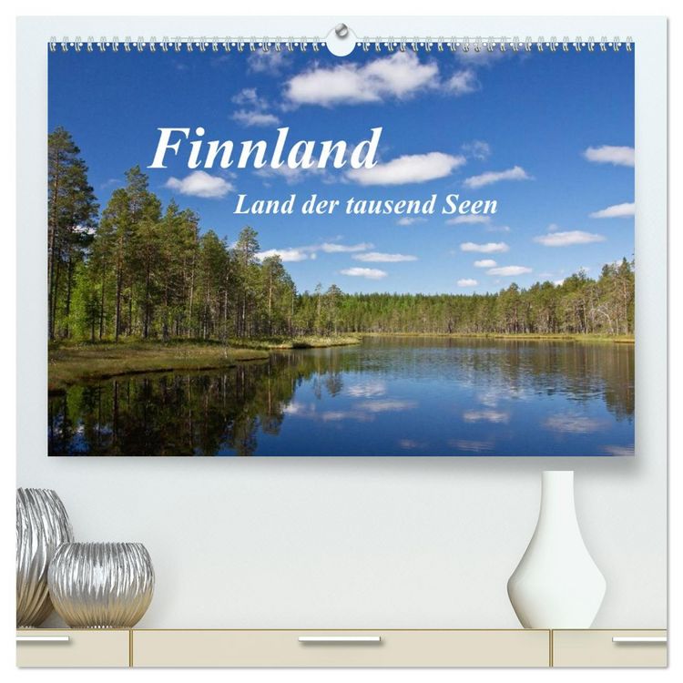 Produktbild: Finnland - Land der tausend Seen (hochwertiger Premium Wandkalender 2026 DIN A2 quer), Kunstdruck in Hochglanz