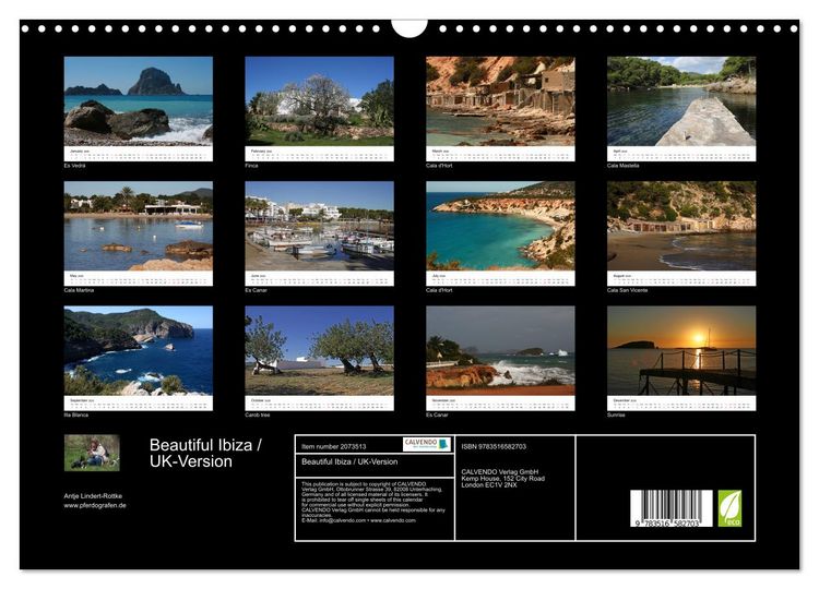Produktbild: Beautiful Ibiza / UK-Version (Wall Calendar 2026 DIN A3 landscape), CALVENDO 12 Month Wall Calendar
