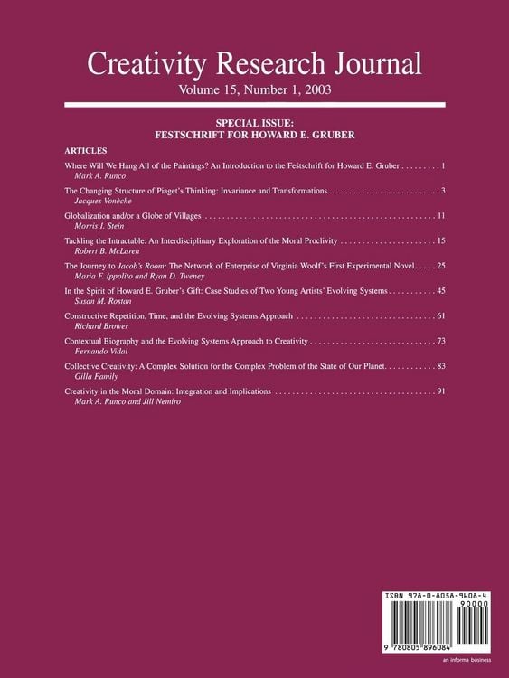 Produktbild: Festschrift for Howard E. Gruber