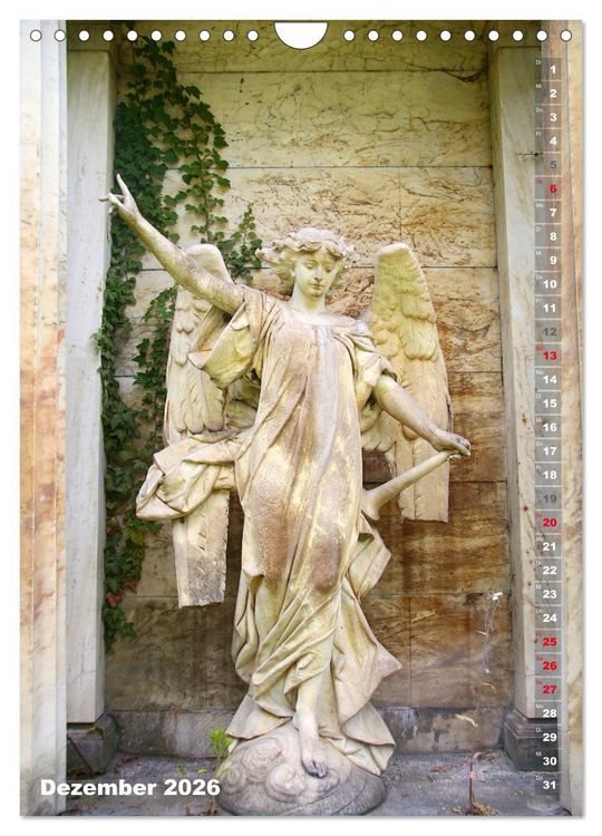 Produktbild: Friedhofsengel in Berlin (Wandkalender 2026 DIN A4 hoch), CALVENDO Monatskalender