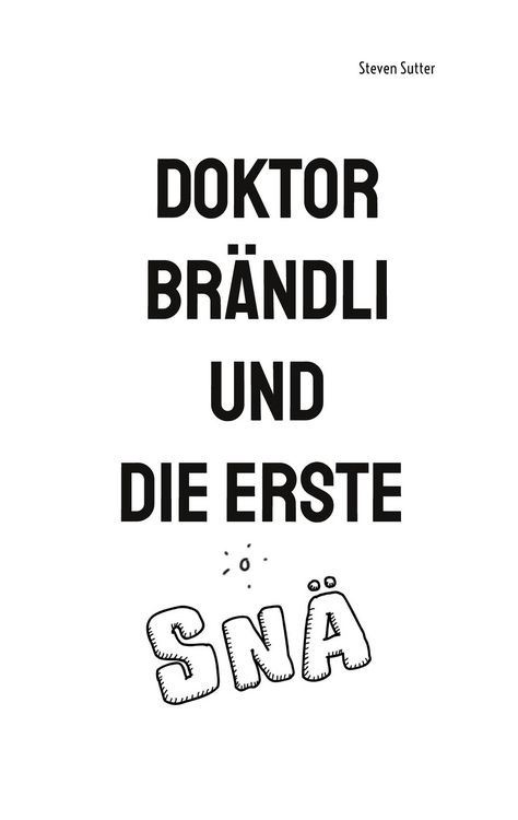 Produktbild: Doktor Br&auml;ndli und die erste Sn&auml;