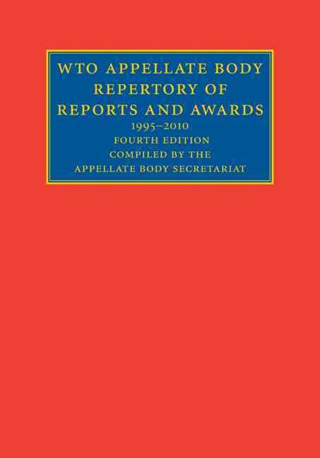 Produktbild: Wto Appellate Body Repertory O