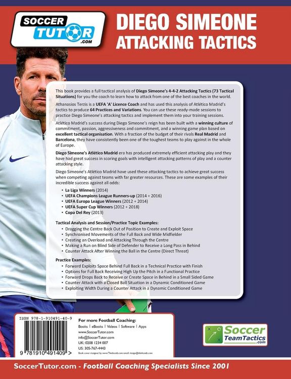 Produktbild: Diego Simeone Attacking Tactics - Tactical Analysis and Sessions from Atl&eacute;tico Madrid's 4-4-2