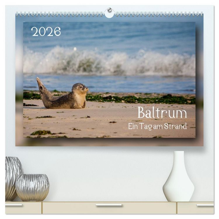 Produktbild: Baltrum - Ein Tag am Strand (hochwertiger Premium Wandkalender 2026 DIN A2 quer), Kunstdruck in Hochglanz