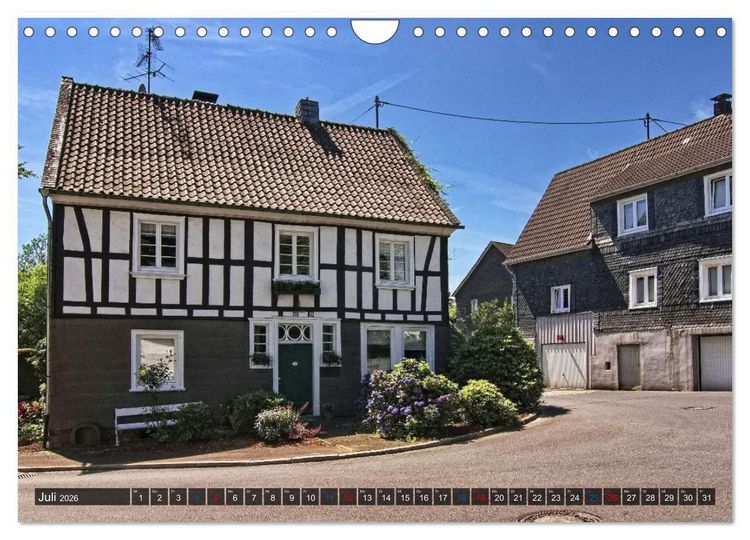 Produktbild: Stadtansichten N&uuml;mbrecht - Der Kurort im Oberbergischen Kreis (Wandkalender 2026 DIN A4 quer), CALVENDO Monatskalender