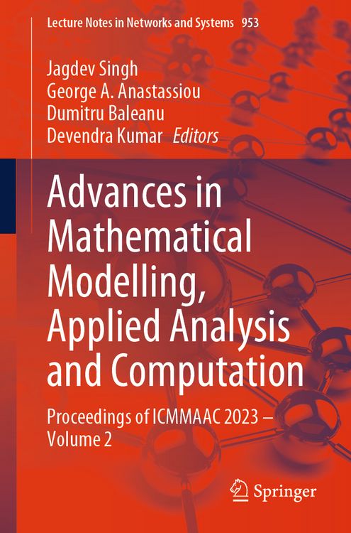 Produktbild: Advances in Mathematical Modelling, Applied Analysis and Computation