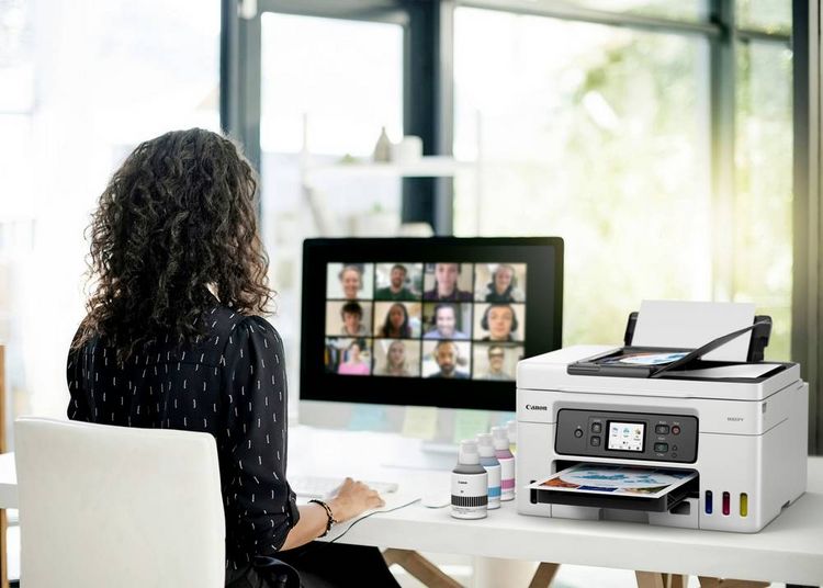 Produktbild: Canon MAXIFY GX4050 Multifunktionsdrucker Tintenstrahl Farbe A4 Drucker, Scanner, Kopierer, Fax ADF, Duplex, LAN, Tintentank-System, WLAN
