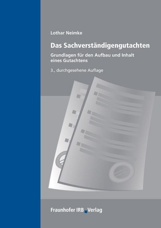 Produktbild: Das Sachverst&auml;ndigengutachten.