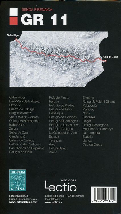 Produktbild: Pyrenean Trail/Senda Pirenaica 1:50 000 Wanderkarte GR 11
