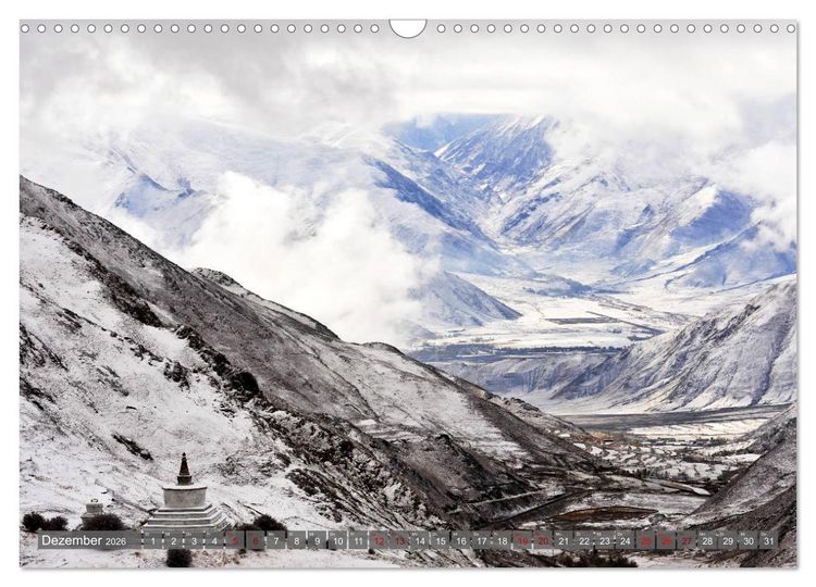 Produktbild: Tsch&ouml;rten, Architektur des Himalaya (Wandkalender 2026 DIN A3 quer), CALVENDO Monatskalender