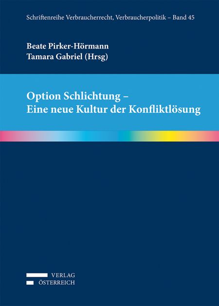 Produktbild: Option Schlichtung - Eine neue Kultur der Konfliktl&ouml;sung