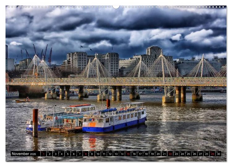 Produktbild: London &bull; Impressionen (hochwertiger Premium Wandkalender 2026 DIN A2 quer), Kunstdruck in Hochglanz