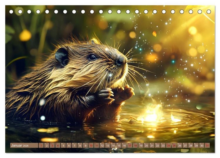 Produktbild: Tierische Balance (Tischkalender 2026 DIN A5 quer), CALVENDO Monatskalender
