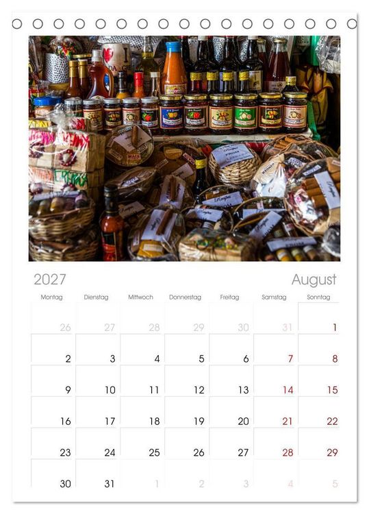 Produktbild: Tischplaner 2027 - Fr&uuml;chte der Karibik (A5 Tischkalender zum Aufstellen) CALVENDO