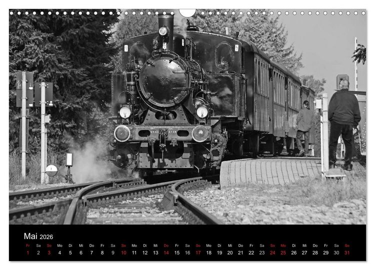 Produktbild: Mein Dampfbahnkalender 2026 (Wandkalender 2026 DIN A3 quer), CALVENDO Monatskalender