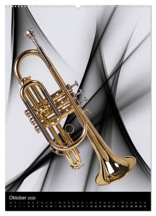 Produktbild: Musik Blasinstrumente (hochwertiger Premium Wandkalender 2026 DIN A2 hoch), Kunstdruck in Hochglanz