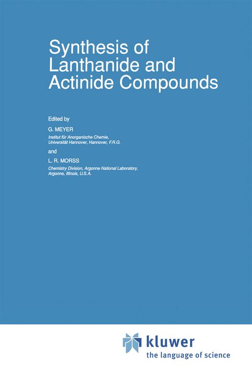 Produktbild: Synthesis of Lanthanide and Actinide Compounds
