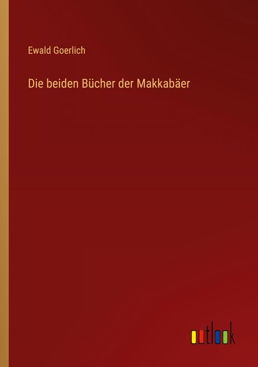 Produktbild: Die beiden B&uuml;cher der Makkab&auml;er