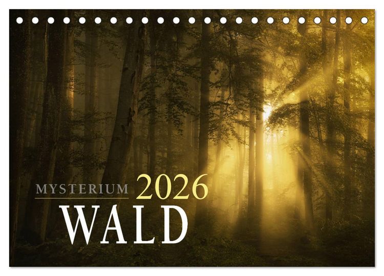 Produktbild: Mysterium Wald (Tischkalender 2026 DIN A5 quer), CALVENDO Monatskalender