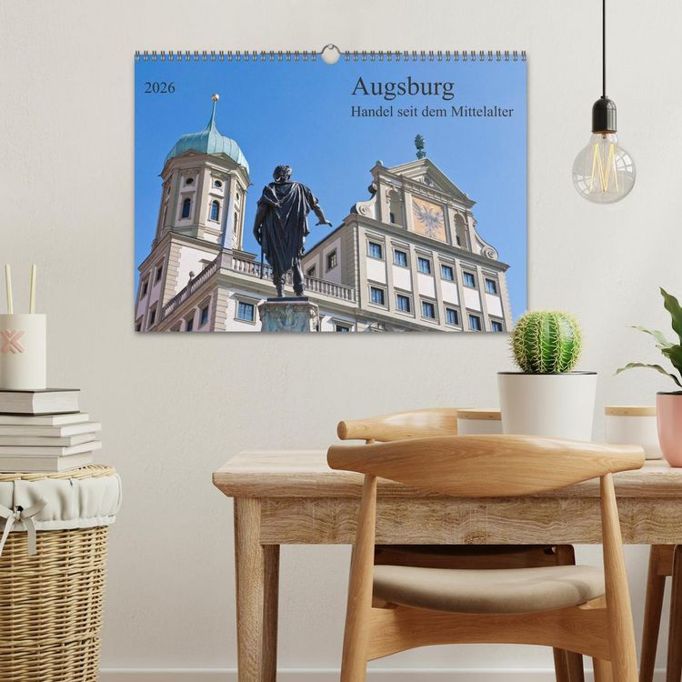 Produktbild: Augsburg Handel seit dem Mittelalter (Wandkalender 2026 DIN A3 quer), CALVENDO Monatskalender