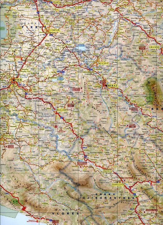 Produktbild: Albanien Stra&szlig;enkarte 1 : 350 000 GPS