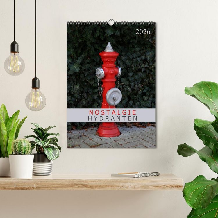Produktbild: Nostalgie Hydranten (Wandkalender 2026 DIN A3 hoch), CALVENDO Monatskalender
