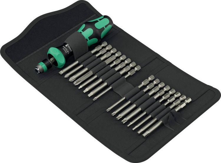 Produktbild: Wera Kompakt 60 RA-R Imperial 1 05051531001 Bit-Set Schlitz, Kreuzschlitz Phillips, Kreuzschlitz Pozidriv, TORX BO