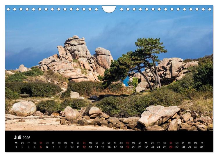 Produktbild: Unterwegs in der Bretagne (Wandkalender 2026 DIN A4 quer), CALVENDO Monatskalender
