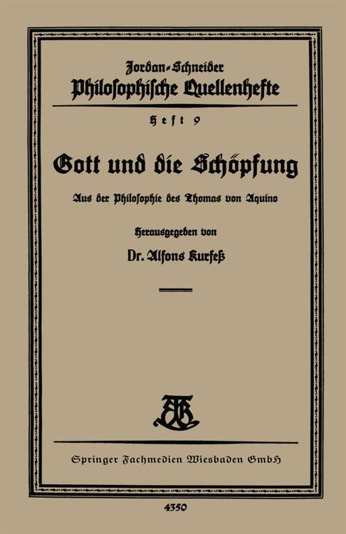 Produktbild: Gott und die Sch&ouml;pfung