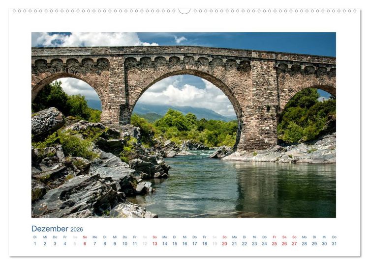 Produktbild: Korsika 2026 (Wandkalender 2026 DIN A2 quer), CALVENDO Monatskalender