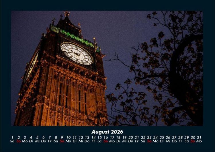Produktbild: London 2026 Fotokalender DIN A4