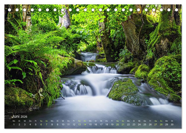 Produktbild: Idyllische Wasserwelten (Tischkalender 2026 DIN A5 quer), CALVENDO Monatskalender
