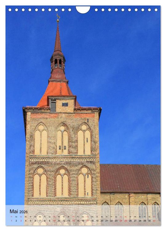 Produktbild: Hansestadt Rostock - Sehensw&uuml;rdigkeiten der Ostseemetropole (Wandkalender 2026 DIN A4 hoch), CALVENDO Monatskalender
