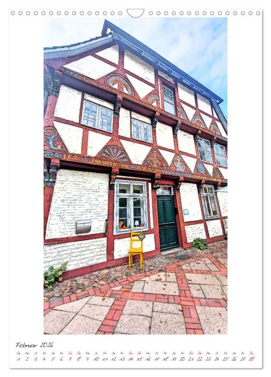 Produktbild: Idyllisches L&uuml;neburg. Historische Fassaden und Giebel der Salz- und Hansestadt (Wandkalender 2026 DIN A3 hoch), CALVENDO Monatskalender