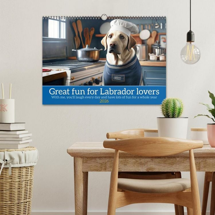 Produktbild: Great fun for Labrador lovers (Wall Calendar 2026 DIN A3 landscape), CALVENDO 12 Month Wall Calendar